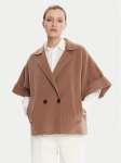 Weekend Max Mara Villane mantel Pera 2525086021 Pruun Regular Fit