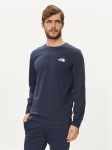 The North Face Pikkade varrukatega T-s&auml;rk Simple Dome NF0A87QN Tumesinine Regular Fit