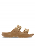 Crocs Pl&auml;tud Saturday Sandal Metallic Buckle 213316 Pruun