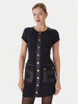 Elisabetta Franchi Kokteilikleit AB-819-57E2-V690 Must Regular Fit
