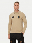 Aeronautica Militare Polo s&auml;rk 262PO1941UJ00703 Beež Regular Fit