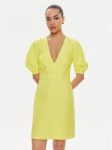 TWINSET Suvekleit 241TT2107 Kollane Regular Fit