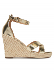 ONLY Shoes Espadrillid Onlamelia-18 Pu Foil Wedge 15335554 Kuldne