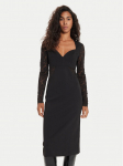 TWINSET Kokteilikleit 241TP2341 Must Slim Fit