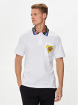 Versace Jeans Couture Polo s&auml;rk 76GAGT11 Valge Regular Fit M