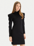 TWINSET Kootud kleit 252AT3010 Must Slim Fit