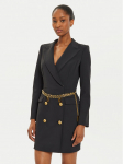 Elisabetta Franchi Kokteilikleit AB-657-46E2 Must Regular Fit