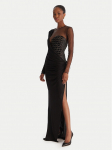 Elisabetta Franchi &Otilde;htune kleit AB-R22-57E2-V890 Must Slim Fit