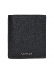 Calvin Klein Rahakott Foil Emboss Slim Trifold W Card LV04D1063G Must