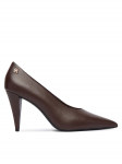 Tommy Hilfiger Tacones Th Smooth Leather Pump FW0FW08960 Pruun