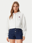 Tommy Jeans Pluus DW0DW21355 Valge Boxy Fit