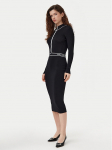 KARL LAGERFELD Kootud kleit A1W13027 Must Slim Fit S