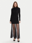 TWINSET Kootud kleit 252TT3262 Must Regular Fit XL