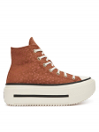 Converse Tennised Chuck Taylor All Star Lift Double Stack Platform Deer A17883C Pruun