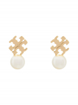 Tory Burch K&otilde;rvar&otilde;ngad LOGO AND PEARL STUD EARRINGS 184421 Kuldne