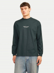 Jack & Jones Pikkade varrukatega T-s&auml;rk Vesterbro 12251775 Roheline Loose Fit
