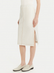 Max Mara Leisure Midiseelik Otto 2516771017 Valge Regular Fit
