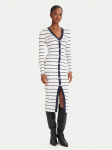 Guess Kootud kleit W5YK98 Z2YK2 Valge Slim Fit S