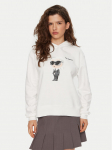 KARL LAGERFELD Pluus A1W20083 Valge Regular Fit