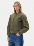 Guess Jeans Bomber-jakk W5RL81 WHAA2 Khakiv&auml;rviline Regular Fit