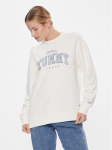 Tommy Jeans Pluus Tjw Rlx Varsity Luxe Crew DW0DW17339 Valge Regular Fit S