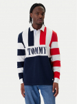 Tommy Jeans Polo s&auml;rk Archive Rugby DM0DM23054 Tumesinine Relaxed Fit