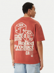 DC Shoes T-s&auml;rk High Rollin EDYZT04367 Oranž Regular Fit