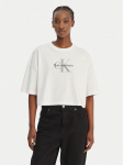 Calvin Klein Jeans T-s&auml;rk LV047F828G Valge Boxy Fit