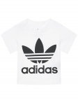 adidas T-s&auml;rk Trefoil DV2828 Valge Regular Fit