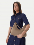 Calvin Klein K&auml;ekott Emblem Hw Pebble Shoulder Bag LV04F3495G Beež