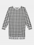 Guess Kootud kleit J3BK04 Z3AH0 Valge Regular Fit