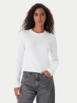 Calvin Klein Jeans S&auml;rkpluus Monogram LV047A803G Valge Slim Fit