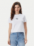Calvin Klein Jeans T-s&auml;rk Baby Tee J20J223113 Valge Slim Fit L
