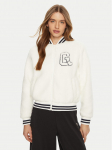 Guess Bomber-jakk V5RL06 KCPC2 Valge Regular Fit