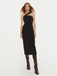 Patrizia Pepe Kokteilikleit 8A1400/A6F5-K103 Must Regular Fit