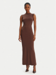 Bardot Kokteilikleit Veneda High Neck 59948DB Pruun Slim Fit
