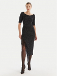 Simona Corsellini Kokteilikleit A25CEABO5001 Must Slim Fit