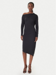 Patrizia Pepe Kokteilikleit 8A1606/J37-K103 Must Regular Fit