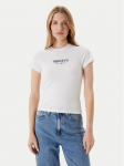 Tommy Jeans T-s&auml;rk Logo Pointelle DW0DW20899 Ekr&uuml;&uuml;v&auml;rv Slim Fit S