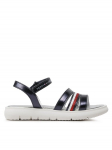 Tommy Hilfiger Sandaalid Stripes Velcro T4A2-32771-1372 M Tumesinine