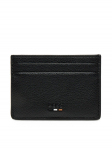 BOSS Kaardihoidik Grained faux-leather card holder with signature details 50536513 Must