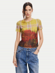 Desigual T-s&auml;rk Double 24WWTK27 V&auml;rviline Slim Fit