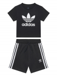 adidas Komplekti kuuluvad t-s&auml;rk ja &scaron;ortsid adicolor JC9155 Must Regular Fit 4_5