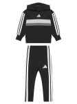 adidas Komplekti kuulub pluus ja retuusid Seasonal Essentials Tiberio 3-Stripes JI6218 Must Slim Fit
