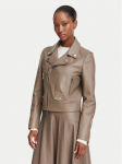 BOSS Nahkjope Sayuri 50548471 Pruun Regular Fit