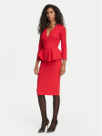 Elisabetta Franchi Kokteilikleit AB-010-67E2-V400 Punane Fitted Fit
