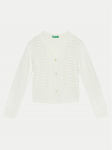 United Colors Of Benetton Kardigan 1370C601Q Valge Regular Fit