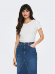 ONLY T-s&auml;rk Carlotta 15256154 Valge Tight Fit