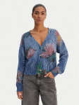 Desigual Kardigan 26SWJF19 Sinine Regular Fit