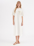 InWear Igap&auml;evane kleit Zev 30108202 Valge Straight Fit